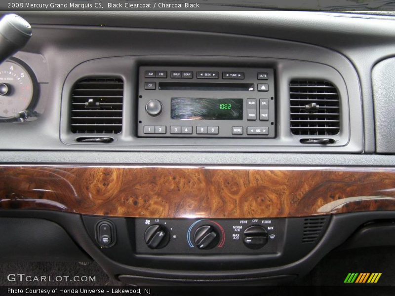 Black Clearcoat / Charcoal Black 2008 Mercury Grand Marquis GS
