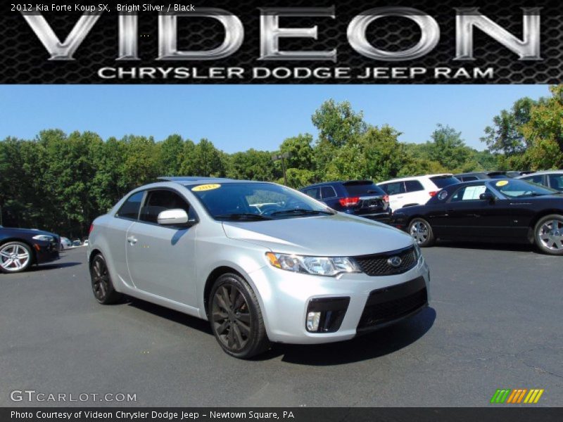 Bright Silver / Black 2012 Kia Forte Koup SX