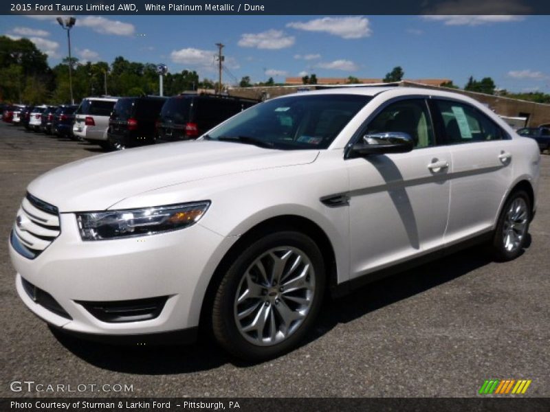  2015 Taurus Limited AWD White Platinum Metallic