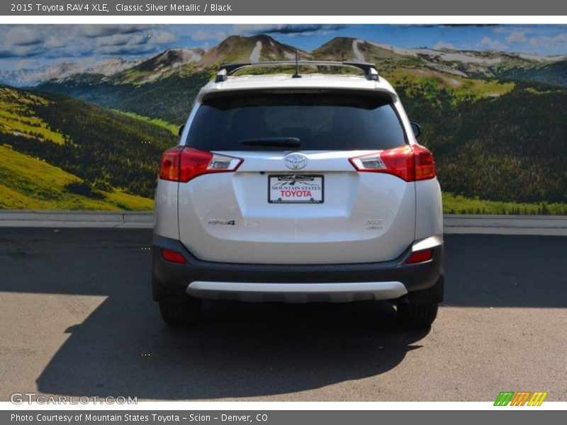 Classic Silver Metallic / Black 2015 Toyota RAV4 XLE