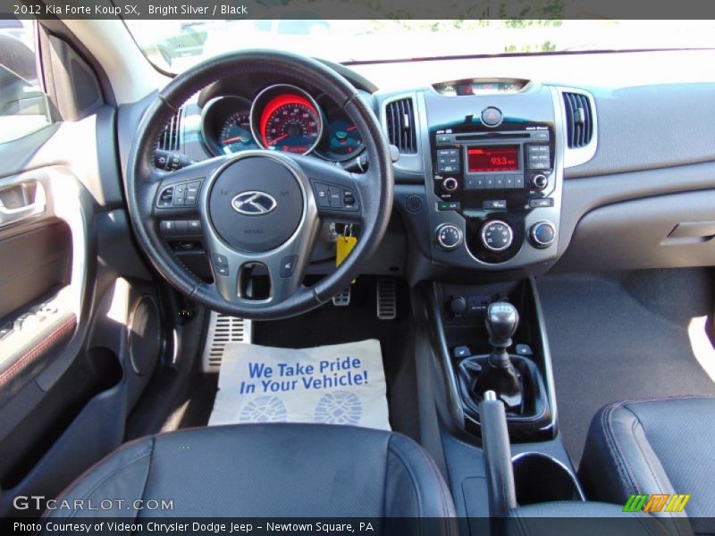 Bright Silver / Black 2012 Kia Forte Koup SX