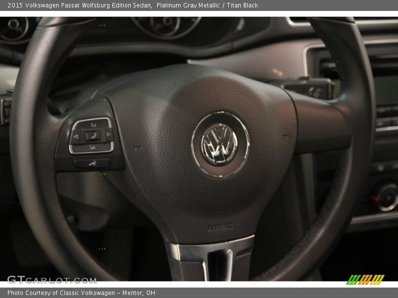 Platinum Gray Metallic / Titan Black 2015 Volkswagen Passat Wolfsburg Edition Sedan