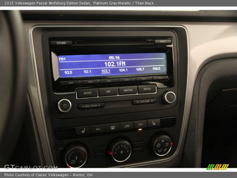 Platinum Gray Metallic / Titan Black 2015 Volkswagen Passat Wolfsburg Edition Sedan
