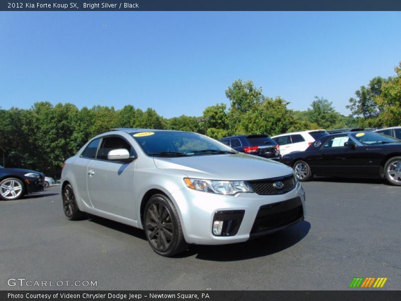 Bright Silver / Black 2012 Kia Forte Koup SX