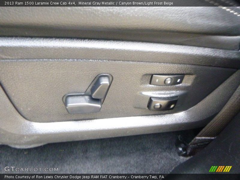 Mineral Gray Metallic / Canyon Brown/Light Frost Beige 2013 Ram 1500 Laramie Crew Cab 4x4
