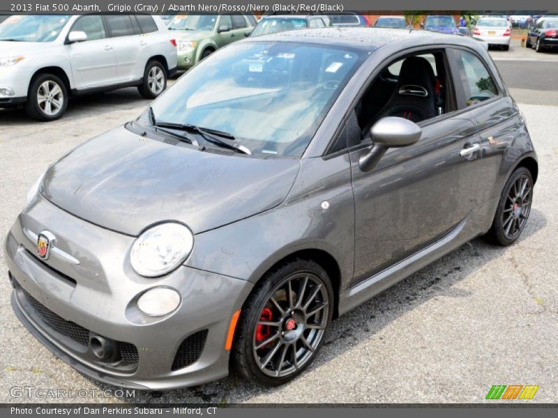 Grigio (Gray) / Abarth Nero/Rosso/Nero (Black/Red/Black) 2013 Fiat 500 Abarth