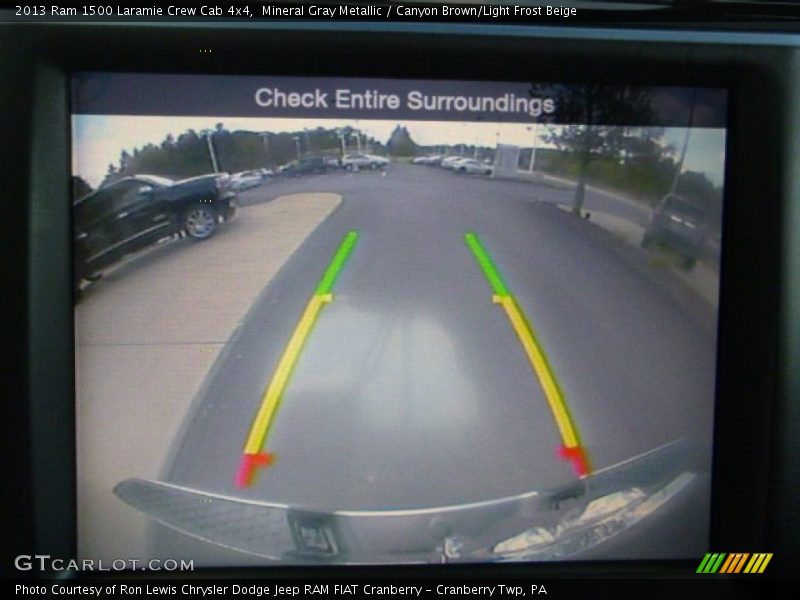 Mineral Gray Metallic / Canyon Brown/Light Frost Beige 2013 Ram 1500 Laramie Crew Cab 4x4
