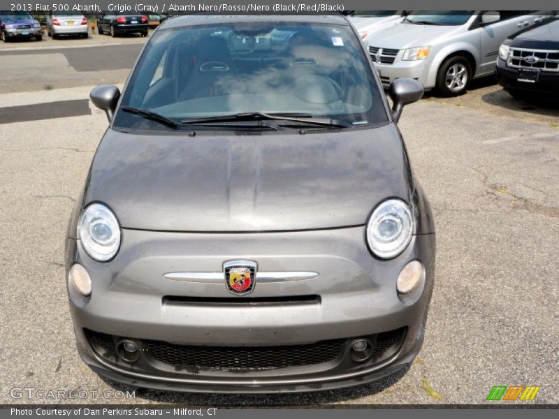 Grigio (Gray) / Abarth Nero/Rosso/Nero (Black/Red/Black) 2013 Fiat 500 Abarth