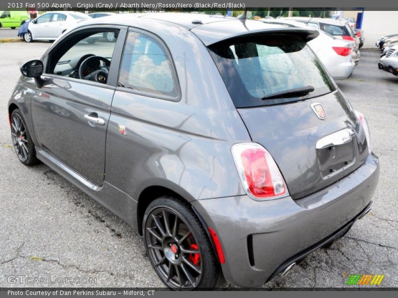 Grigio (Gray) / Abarth Nero/Rosso/Nero (Black/Red/Black) 2013 Fiat 500 Abarth