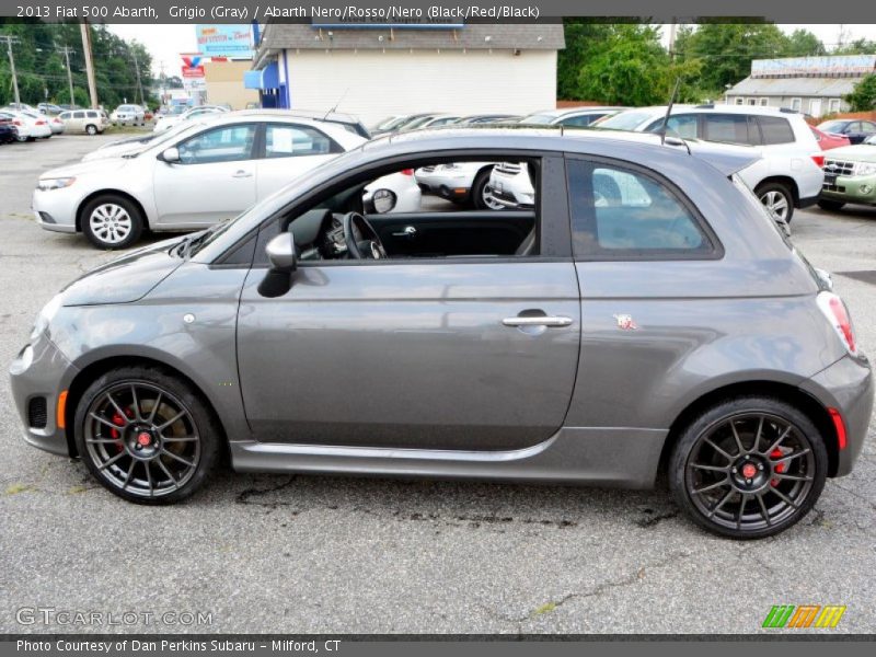 Grigio (Gray) / Abarth Nero/Rosso/Nero (Black/Red/Black) 2013 Fiat 500 Abarth