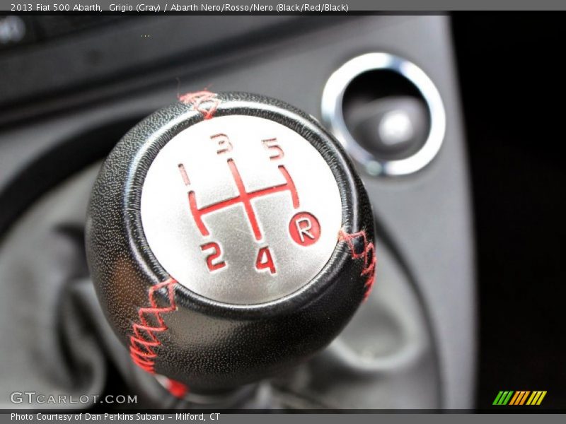 Grigio (Gray) / Abarth Nero/Rosso/Nero (Black/Red/Black) 2013 Fiat 500 Abarth