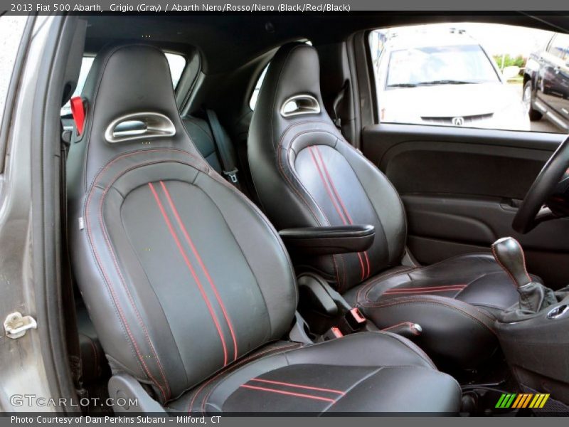 Grigio (Gray) / Abarth Nero/Rosso/Nero (Black/Red/Black) 2013 Fiat 500 Abarth