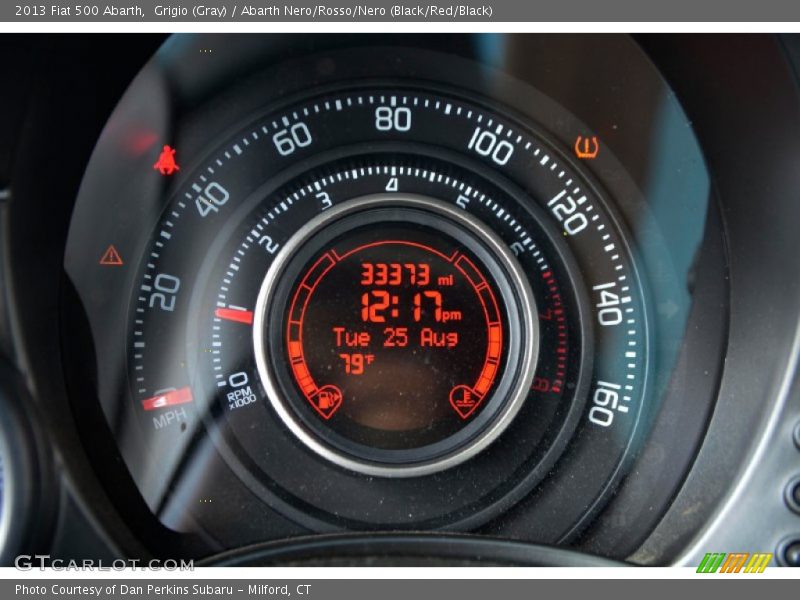 Grigio (Gray) / Abarth Nero/Rosso/Nero (Black/Red/Black) 2013 Fiat 500 Abarth