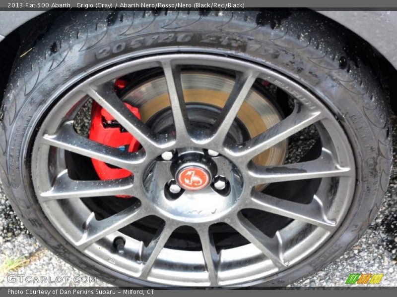 Grigio (Gray) / Abarth Nero/Rosso/Nero (Black/Red/Black) 2013 Fiat 500 Abarth