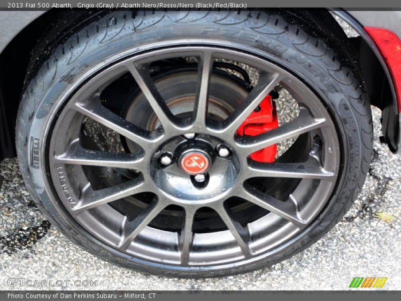 Grigio (Gray) / Abarth Nero/Rosso/Nero (Black/Red/Black) 2013 Fiat 500 Abarth