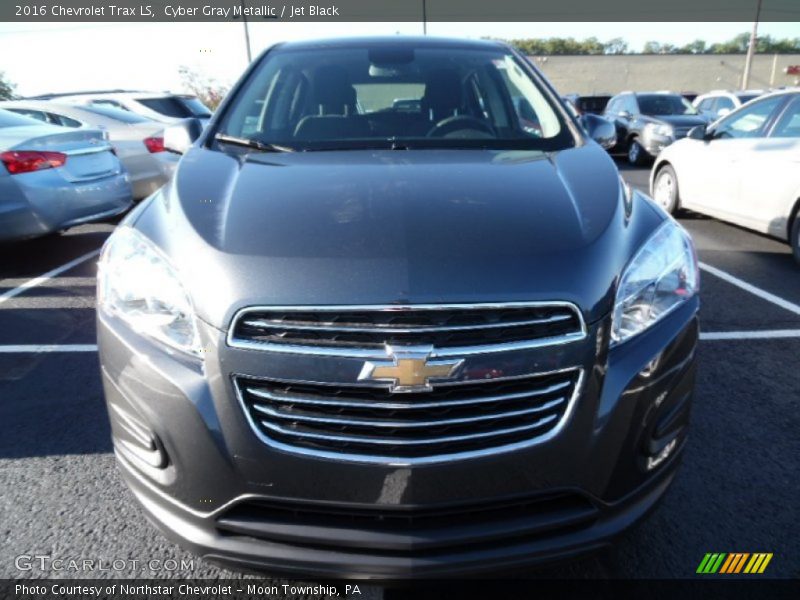 Cyber Gray Metallic / Jet Black 2016 Chevrolet Trax LS
