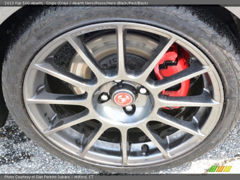 Grigio (Gray) / Abarth Nero/Rosso/Nero (Black/Red/Black) 2013 Fiat 500 Abarth