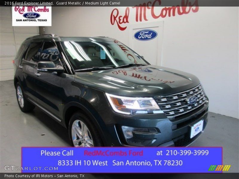 Guard Metallic / Medium Light Camel 2016 Ford Explorer Limited