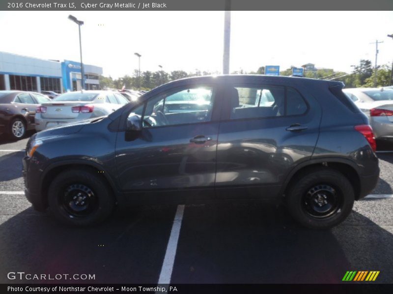 Cyber Gray Metallic / Jet Black 2016 Chevrolet Trax LS