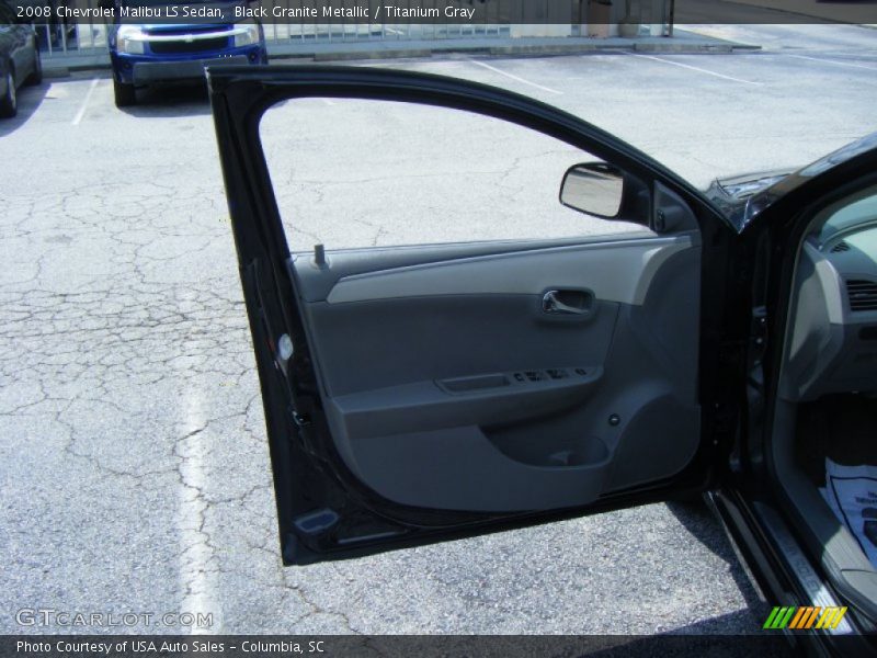 Black Granite Metallic / Titanium Gray 2008 Chevrolet Malibu LS Sedan