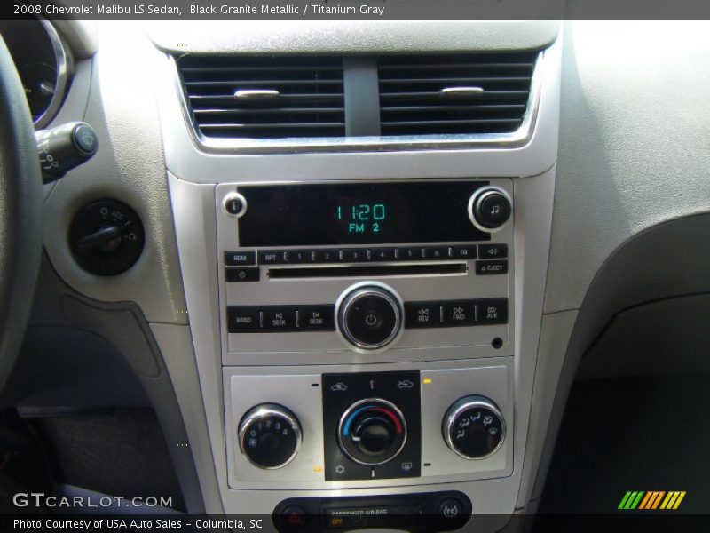 Black Granite Metallic / Titanium Gray 2008 Chevrolet Malibu LS Sedan