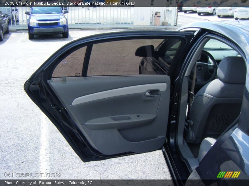 Black Granite Metallic / Titanium Gray 2008 Chevrolet Malibu LS Sedan