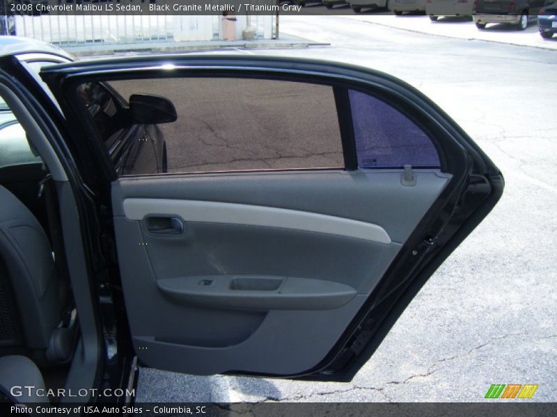 Black Granite Metallic / Titanium Gray 2008 Chevrolet Malibu LS Sedan