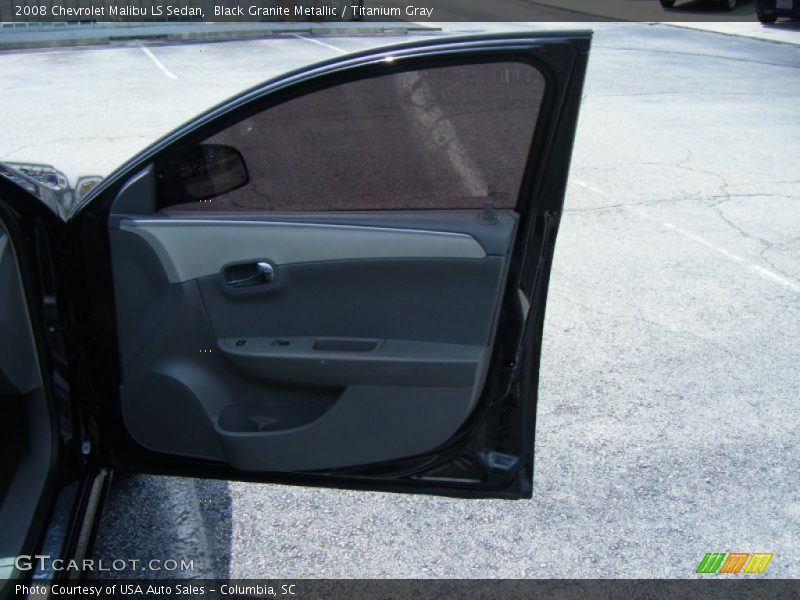 Black Granite Metallic / Titanium Gray 2008 Chevrolet Malibu LS Sedan