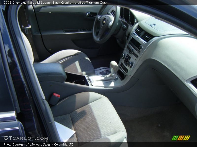 Black Granite Metallic / Titanium Gray 2008 Chevrolet Malibu LS Sedan