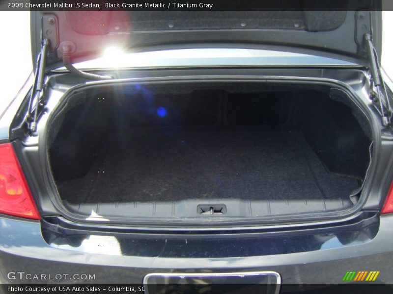 Black Granite Metallic / Titanium Gray 2008 Chevrolet Malibu LS Sedan