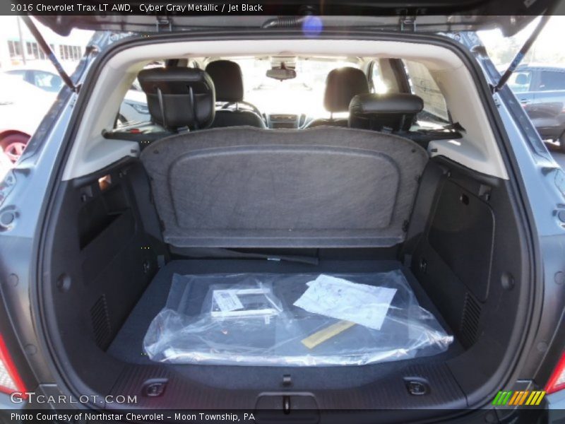 Cyber Gray Metallic / Jet Black 2016 Chevrolet Trax LT AWD