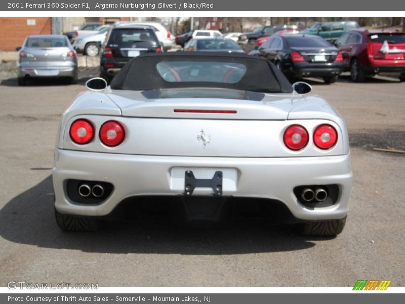 Argento Nurburgring (Silver) / Black/Red 2001 Ferrari 360 Spider F1