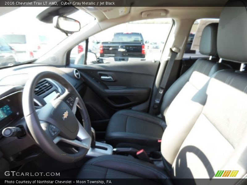 Cyber Gray Metallic / Jet Black 2016 Chevrolet Trax LT AWD