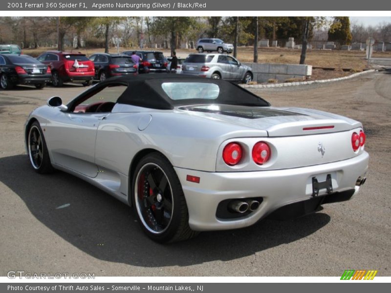 Argento Nurburgring (Silver) / Black/Red 2001 Ferrari 360 Spider F1