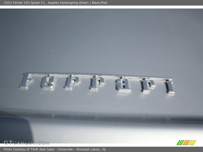 Argento Nurburgring (Silver) / Black/Red 2001 Ferrari 360 Spider F1