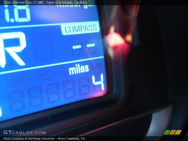 Cyber Gray Metallic / Jet Black 2016 Chevrolet Trax LT AWD