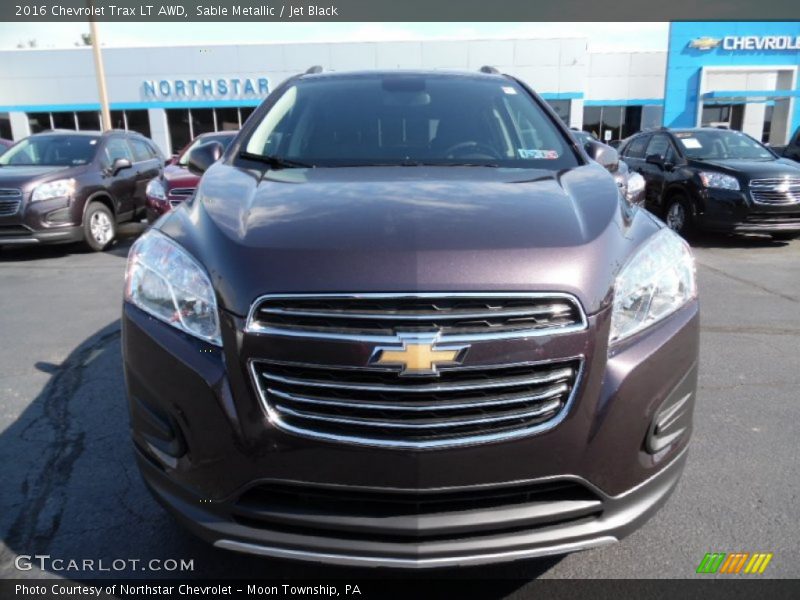 Sable Metallic / Jet Black 2016 Chevrolet Trax LT AWD