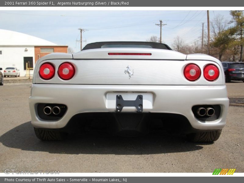 Argento Nurburgring (Silver) / Black/Red 2001 Ferrari 360 Spider F1