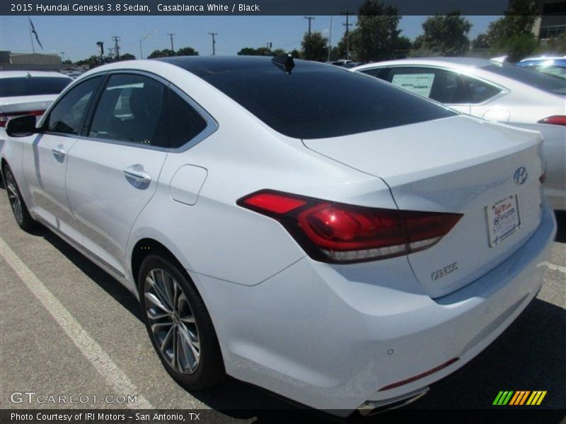 Casablanca White / Black 2015 Hyundai Genesis 3.8 Sedan