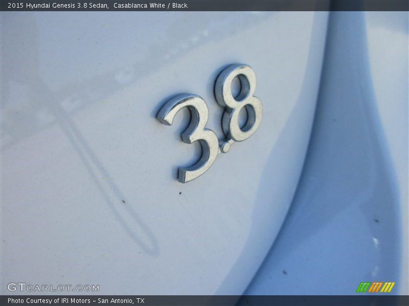Casablanca White / Black 2015 Hyundai Genesis 3.8 Sedan