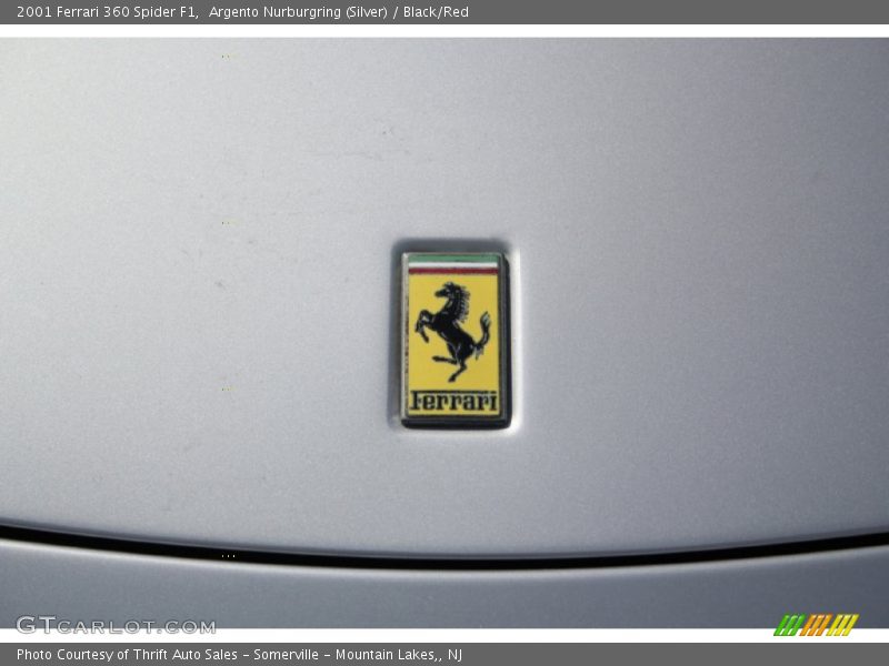 Argento Nurburgring (Silver) / Black/Red 2001 Ferrari 360 Spider F1