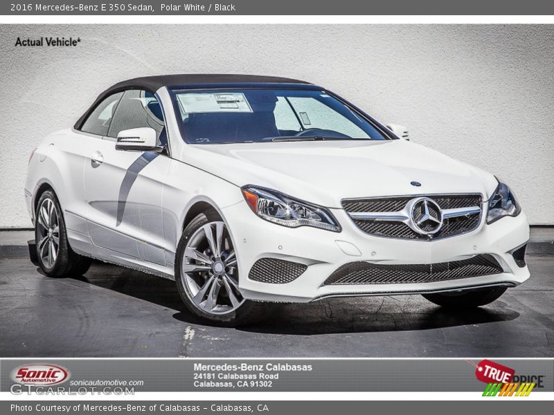 Polar White / Black 2016 Mercedes-Benz E 350 Sedan