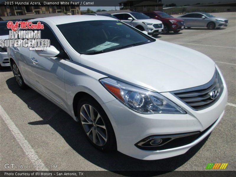 Diamond White Pearl / Camel 2015 Hyundai Azera