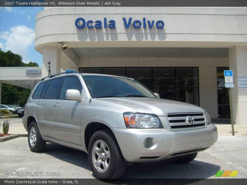 Millenium Silver Metallic / Ash Gray 2007 Toyota Highlander V6
