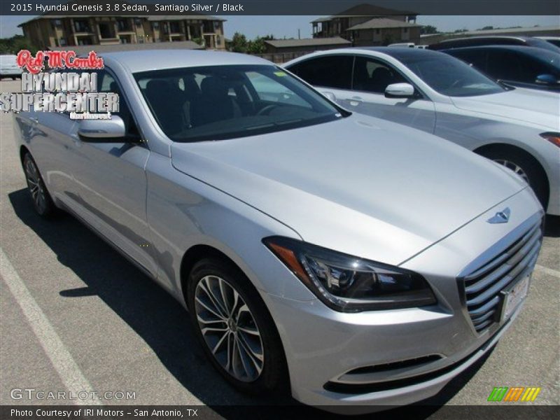 Santiago Silver / Black 2015 Hyundai Genesis 3.8 Sedan