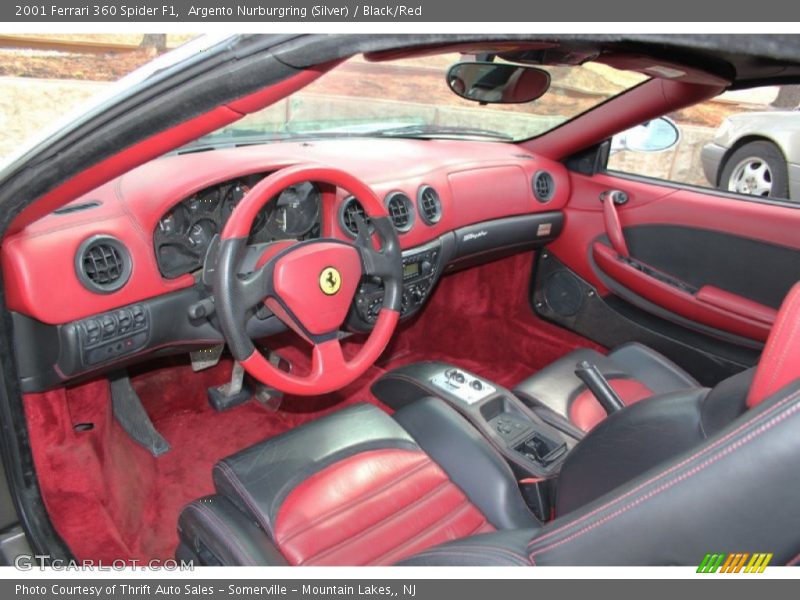 Black/Red Interior - 2001 360 Spider F1 