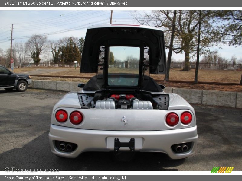 Argento Nurburgring (Silver) / Black/Red 2001 Ferrari 360 Spider F1