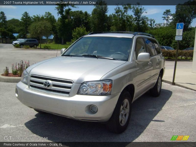 Millenium Silver Metallic / Ash Gray 2007 Toyota Highlander V6