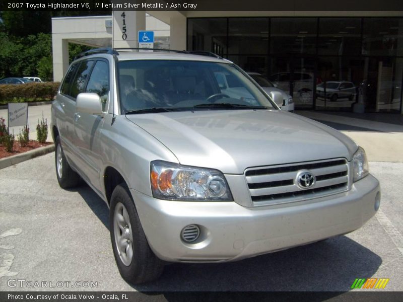 Millenium Silver Metallic / Ash Gray 2007 Toyota Highlander V6
