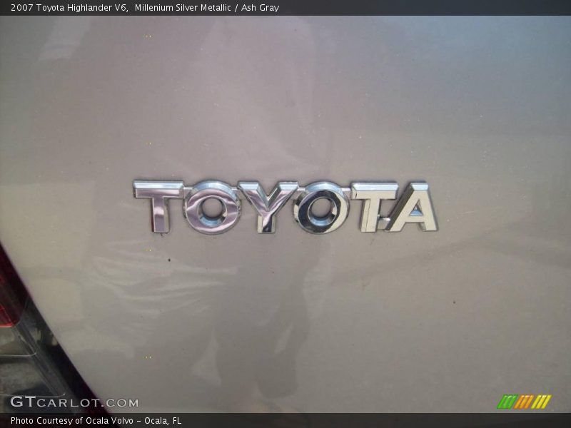Millenium Silver Metallic / Ash Gray 2007 Toyota Highlander V6